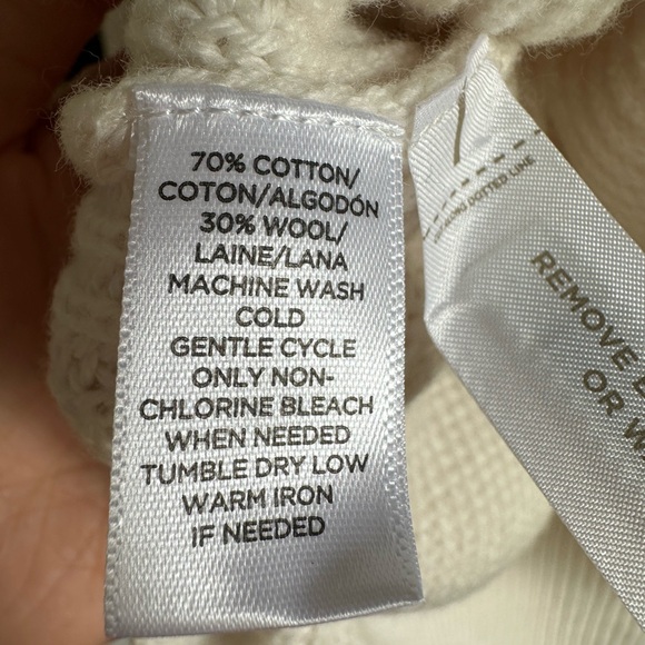 NWOT Lou & Grey knit wool tunic in soft ivory. Size XS. - Picture 3 of 4